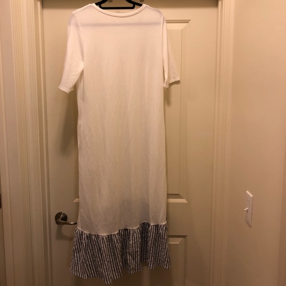 Promesa White Ruffled Midi Dress - Picture 2 of 2